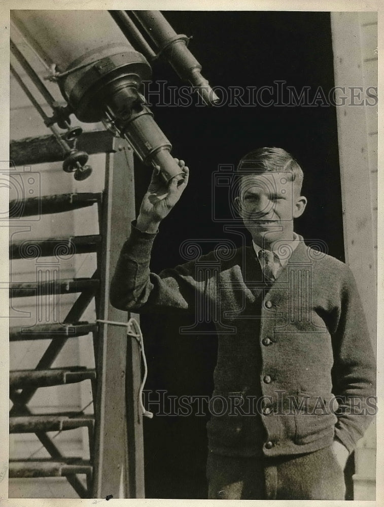 1929 Press Photo 15 Year Old Richard` Williams Youngest Member Star Observers - Historic Images