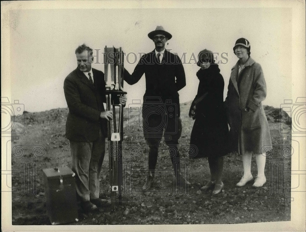 1930 Press Photo K.M. Wilson,Walter Ecklund,Mrs. Ecklund &amp; Mrs. Geoff Godfrey - Historic Images