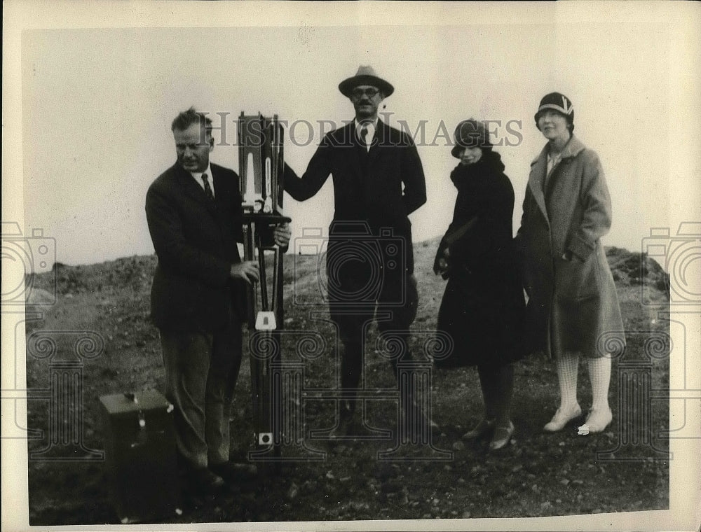 1927 Press Photo R.M. Wilson,Walter Eklund,Mrs. Ecklund &amp; Mrs. George Geoffrey - Historic Images