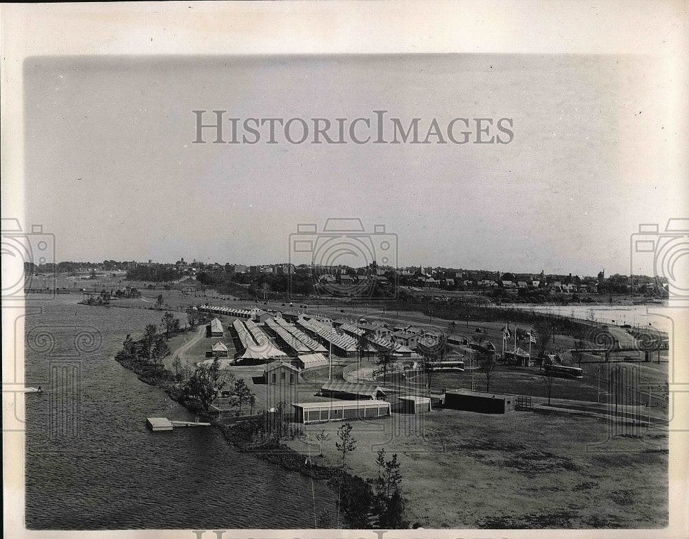 1930 Press Photo View of the Fort Washington at N.Y. City World's Fair. - Historic Images