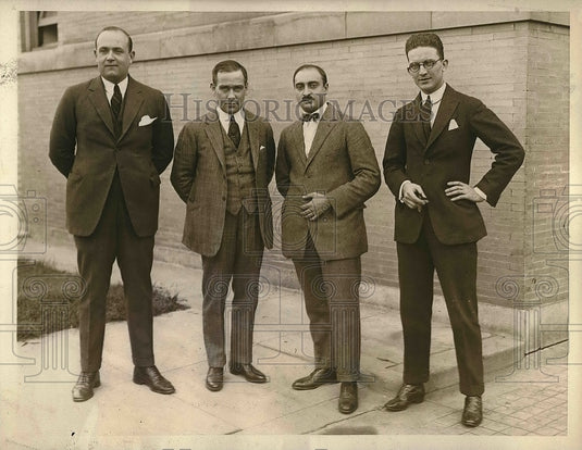 Press Photo Manuel Y. De Nagri,Manuel O. Tellez & Secretary Alfonso Salcedo-Historic Images