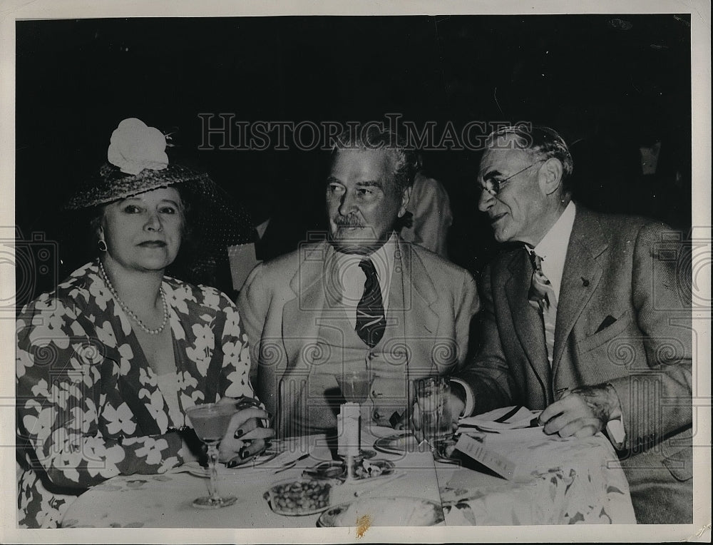 1941 Press Photo Marquis George MacDonald, Col &amp; Mrs Wm Hayward in Fla. - Historic Images