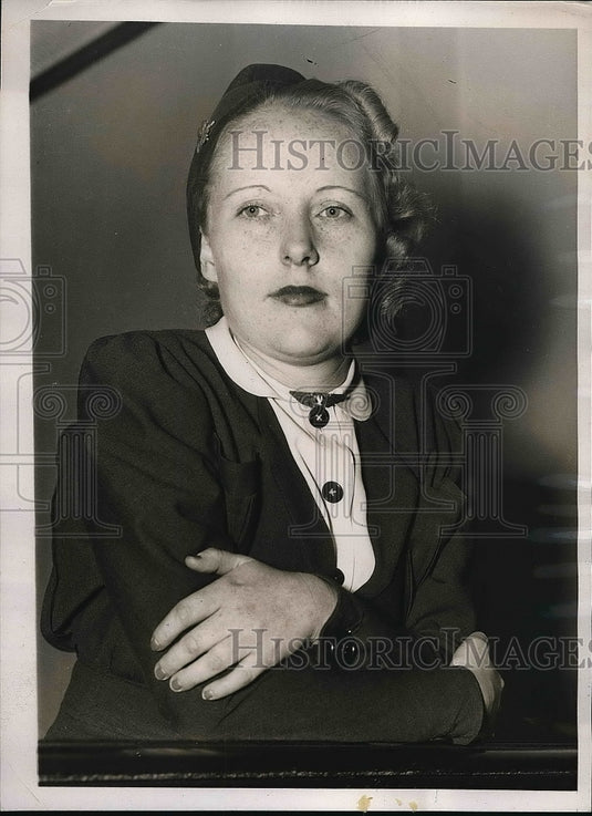1937 Press Photo Margaret Fish, American Airlines hostess - Historic Images