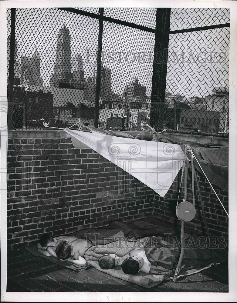 1953 Press Photo Jeffrey Young, 9, R. Quinn, 10, J. Portelli, 10, G. McNamara, 8 - Historic Images
