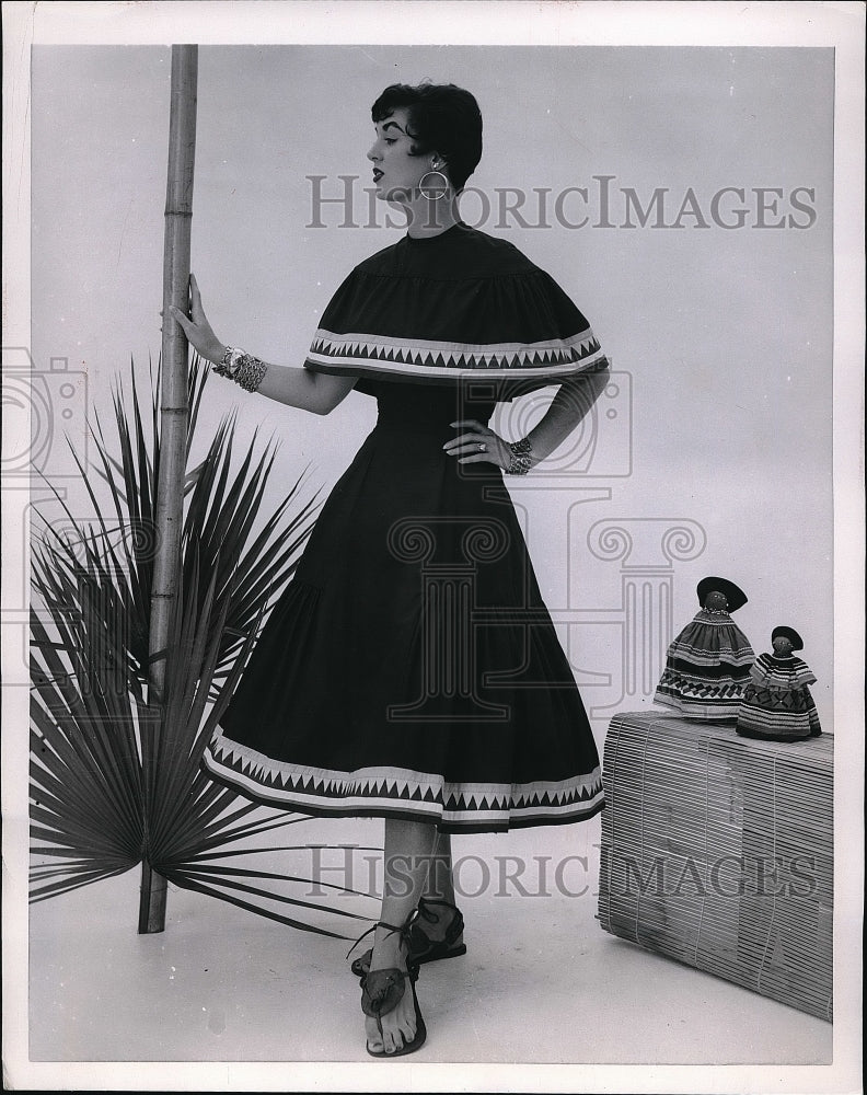 1954 frock inspired by Seminole from designer Margaret Newman - Historic Images