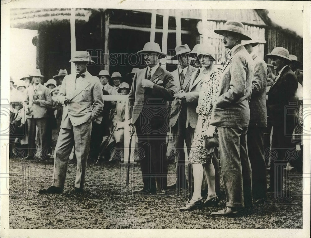 1928 Press Photo Prince of Wales, A Holm, M Hill,Lady Grigg, Duke Glouchester-Historic Images