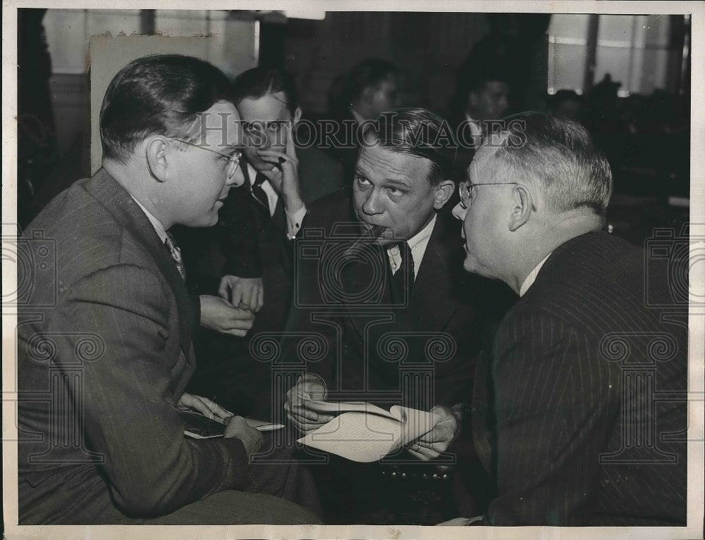 1938 Homer Martin of United Automobile Workers in Dies Hearing. - Historic Images