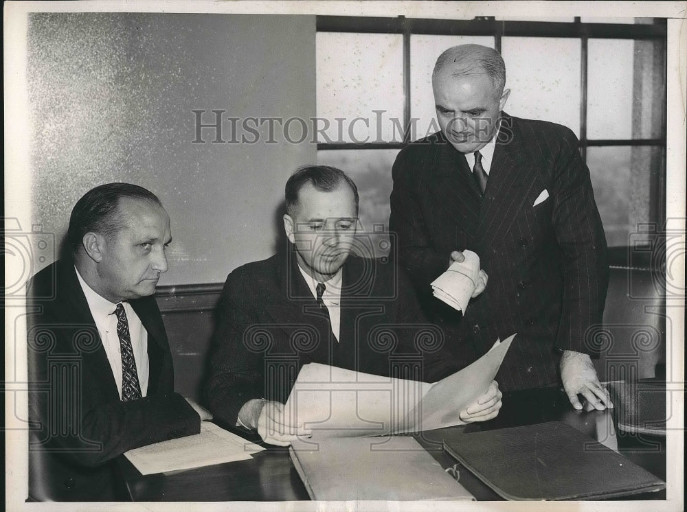 1938 Press Photo Members of the Dies Congressional Committee in Un-American. - Historic Images