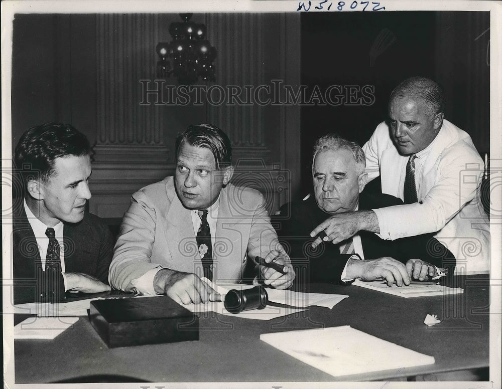 1939 Reps. Voorhis, Dies, Mason, Parnell in D.C.committee - Historic Images
