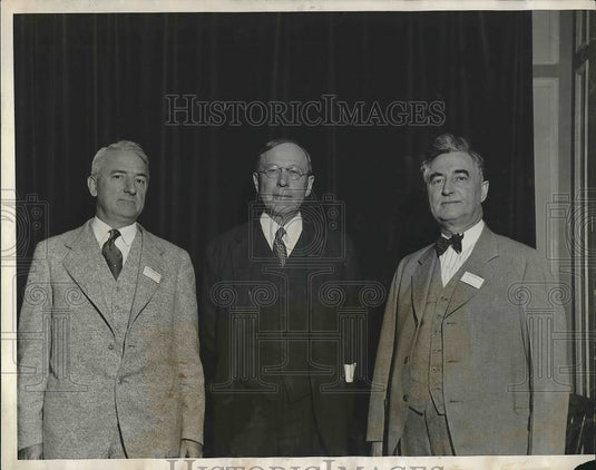 1931 Press Photo Lindsay, Whig, VP of Inland, Leggs pres. of IH Co, F Sebilnlin - Historic Images
