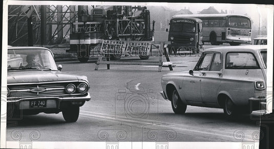 1964 Dennerell campaign posters in Cleveland, Ohio  - Historic Images