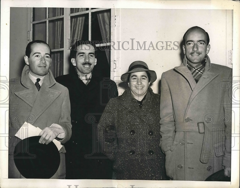 1941 Dr. Aurelio Miro Quesada, Peru, Dr. Esteban Amador, Ana Hederra - Historic Images