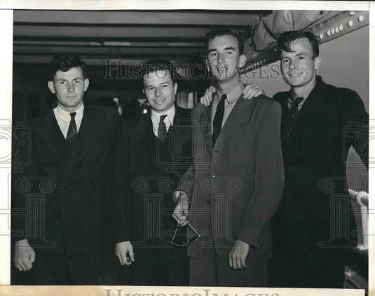 1941 US Army pilots, B Irvin, J Mitchell, JB Holst, J Colli8ns Jr - Historic Images