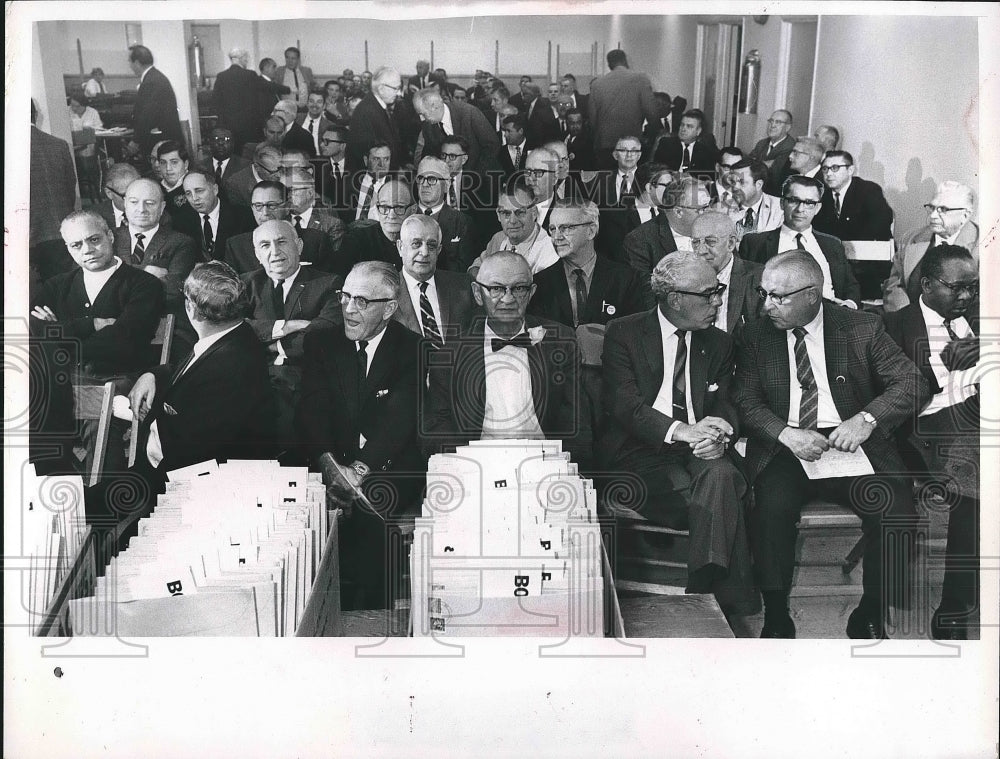 1968 Inspectors Sitting In Auditorium  - Historic Images