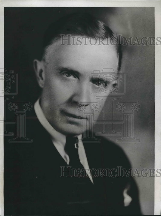 1934 Arthur Cutts Willard, Pres of Univ. of Ill.  - Historic Images