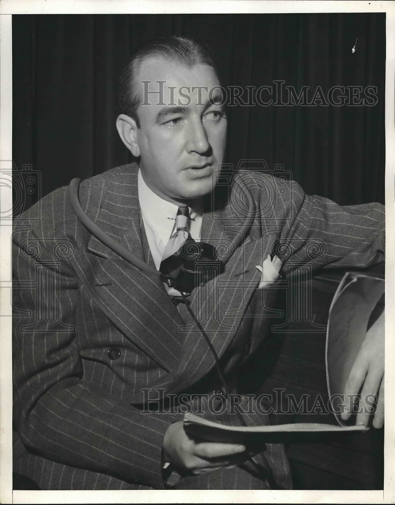 1939 Press Photo LA, Calif. Vincent Higgins, DA office investigator - nea89237 - Historic Images
