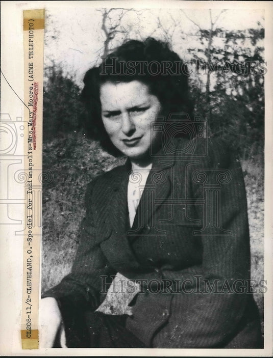 1948 Portrait of Indianapolis Socialite Mary Moore  - Historic Images
