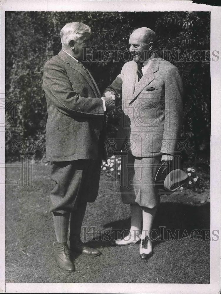 1935 Press Photo US Chamber of Commerce Presidents Butterworth and Silas Strawn-Historic Images