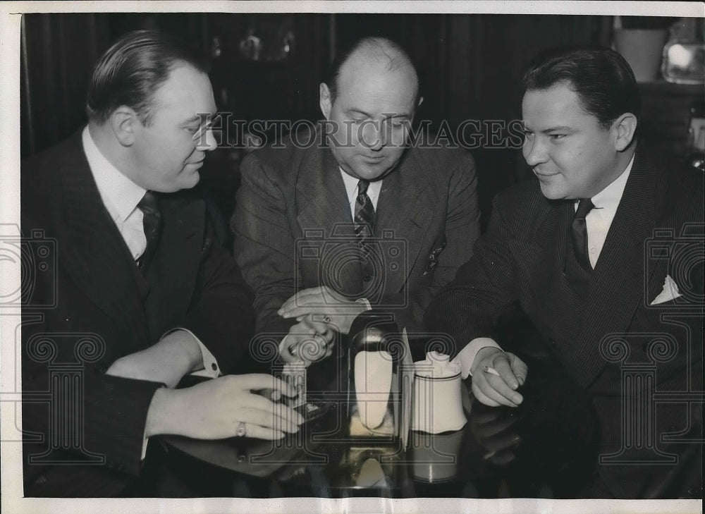 1940 Oliver A Quayle Jr, Joe Knight, Homer Adams Dem. Natl Conv. - Historic Images