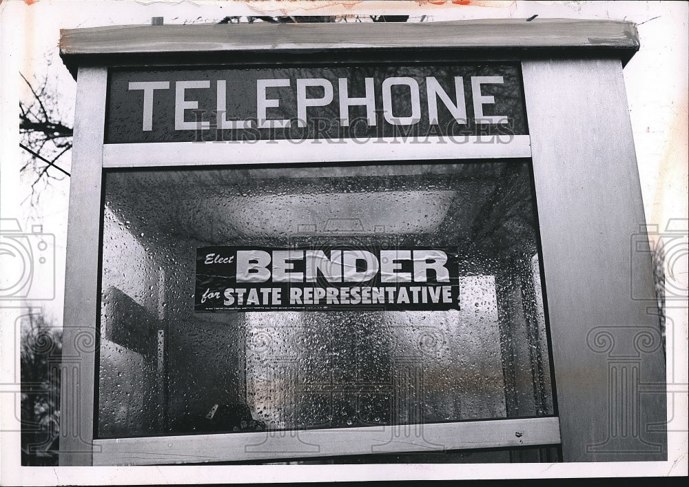 1964 Campaign posters for bender in ohio elections  - Historic Images