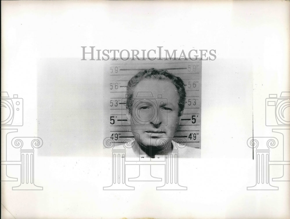 1961 Press Photo Bernard Jerome Brous ,charged of conspiring to commit sabotage. - Historic Images