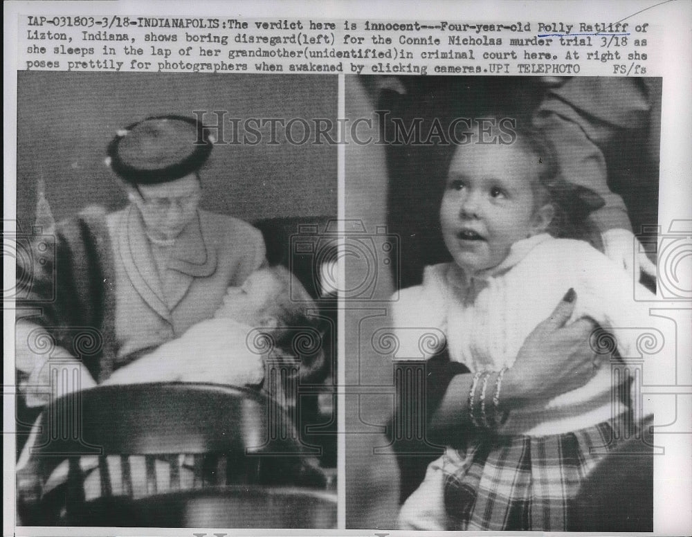 1959 Press Photo Connie Nicholas Murder Trial Not Guilty Verdict - nea89799 - Historic Images