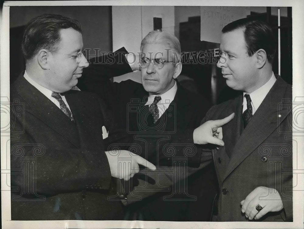 1941 Press Photo Twins Frank &amp; Harry Kilbana Running for Mayor - nea89812-Historic Images
