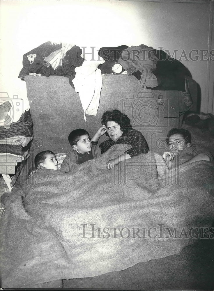 1963 Patras, Greece flood victims at a shelter  - Historic Images