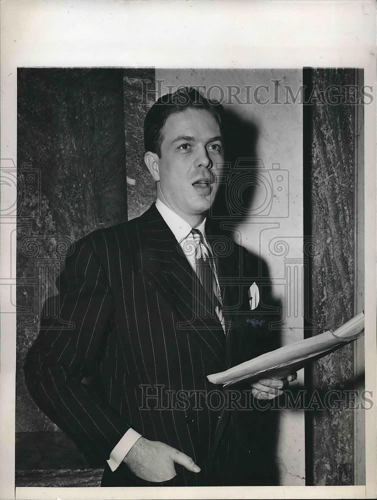 1948 Edward Mansur Senate Reading Clerk  - Historic Images