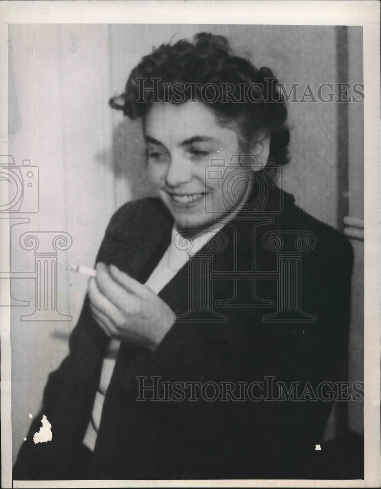 1948 Press Photo Heowig Munz Girlfriend of German Leadrer - Historic Images