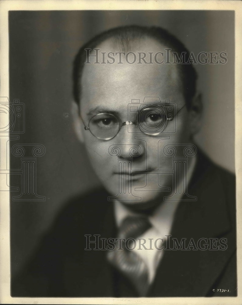 1930 Press Photo Portrait of CBS Maestro Freddie Rich - nea90247 - Historic Images