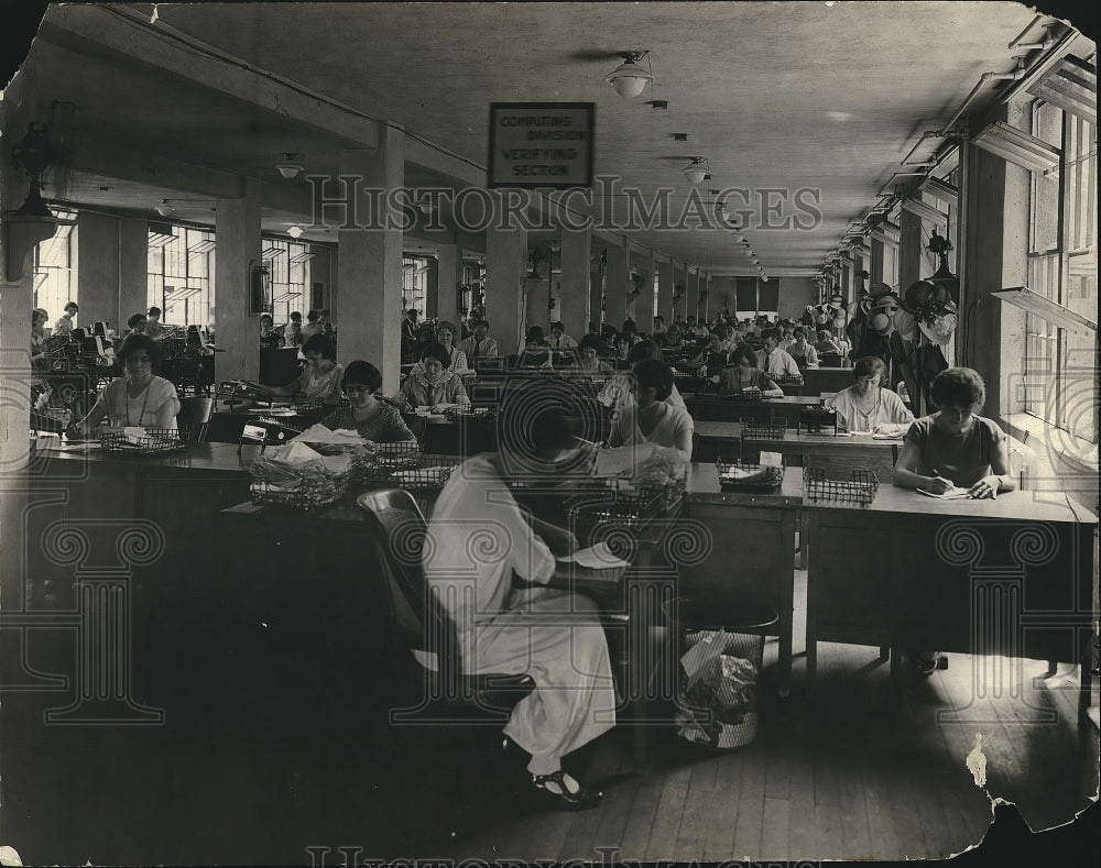 1924 Bonus mailing division of US veterans bureau  - Historic Images