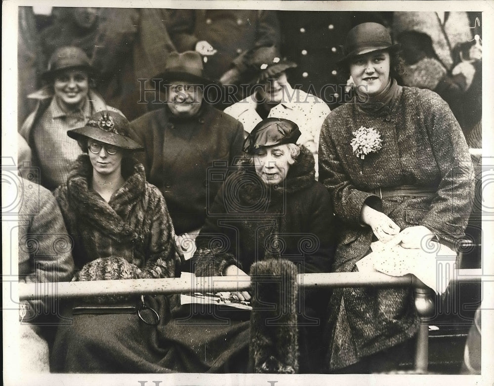 1934 Press Photo Mrs M. Roosevelt, A Campbell, Mrs HL Roosevelt - nea90433-Historic Images