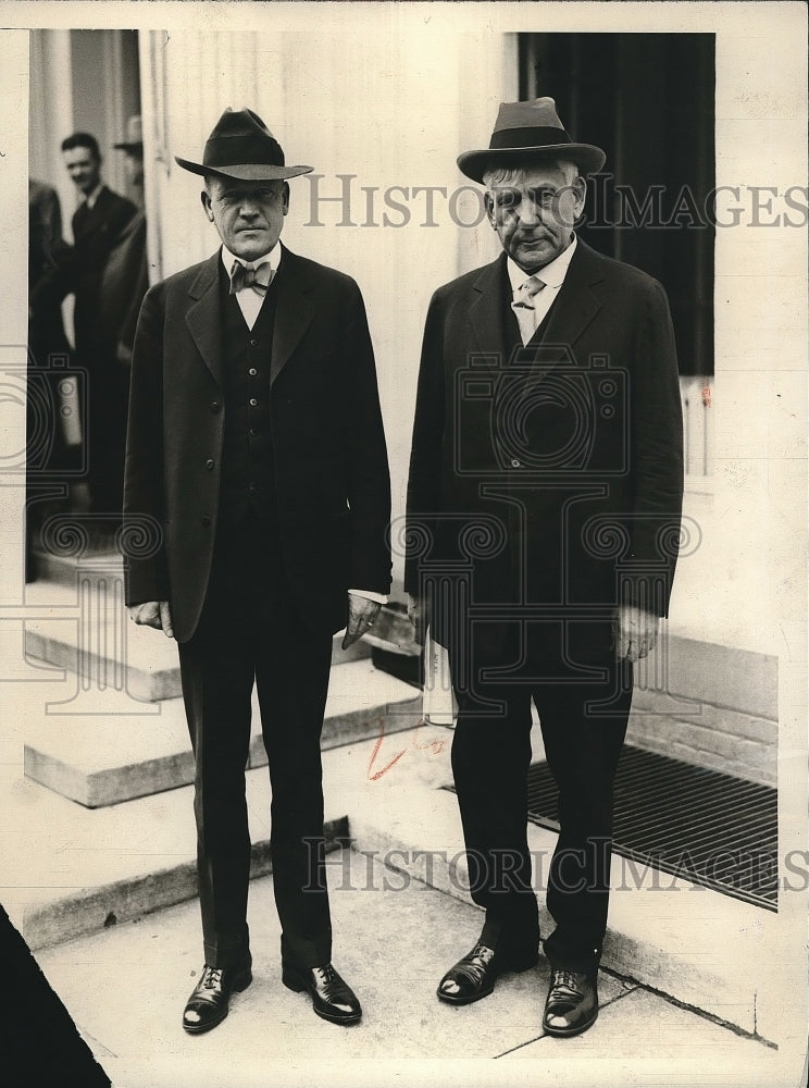 1928 Sen. Charles McNary &amp; Congressman Gilbert Haugen at White House - Historic Images