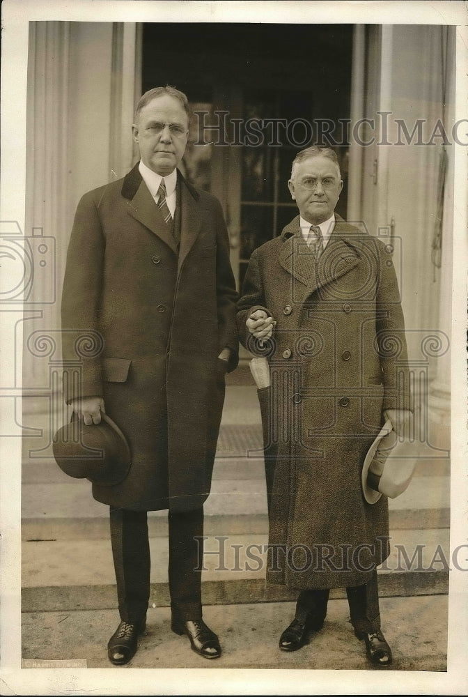 1928 Press Photo Gov. Adam McMullen w/ Sen. Robert Howell - Historic Images