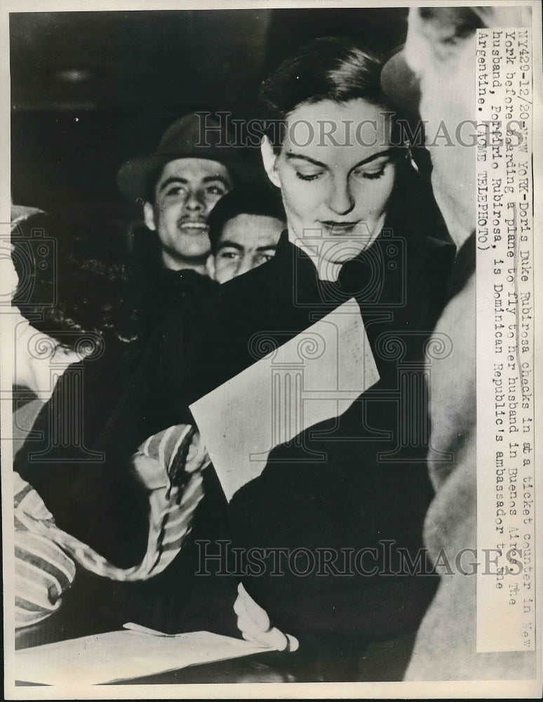 1947 Doris Duke Rubirosa Wife of Dominican Republic Ambassador - Historic Images
