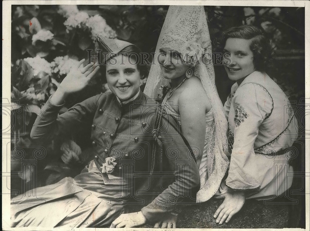 1931 Geneieve Mousquil, MTabooda,Marguerite Paskavan, beauty pageant - Historic Images