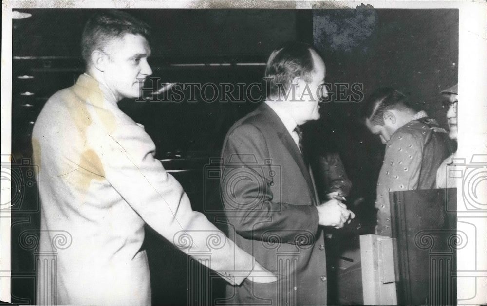 1960 Sen. Hubert Humphrey &amp; aide Rein Vander  - Historic Images