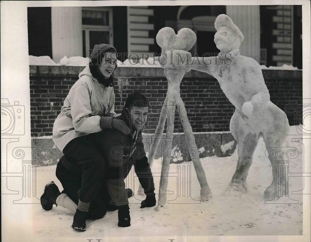 1939 Dartmouth winter carnival, BK Ayers, B Hewitt  - Historic Images