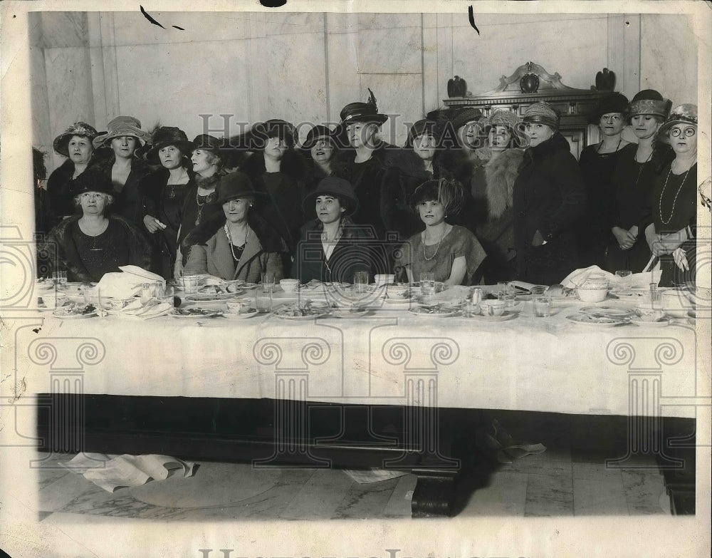 1924 Senate women&#39;s Club, Mrs New, Mrs Coolidge,&amp; others  - Historic Images