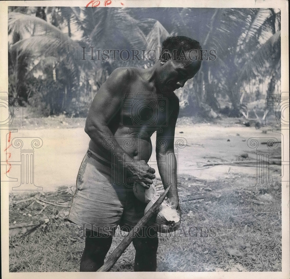 1965 Copra production in the Marshall Islands  - Historic Images