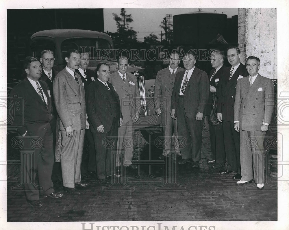 1946 American Trucking Association Officials Touring White Motor - Historic Images