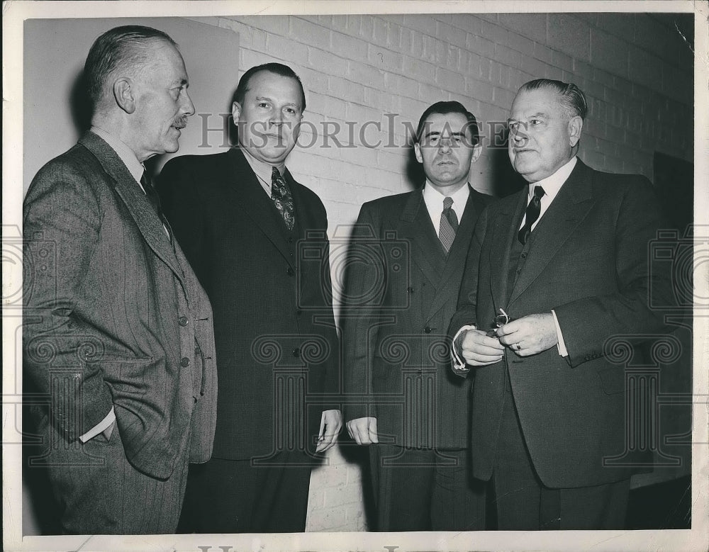 1948 Press Photo Sir Alexander Cadogan, Jacob Malik,Andrei Gromyko, W Austin - Historic Images