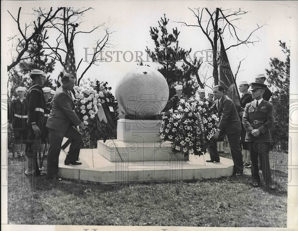 1934 Press Photo Arlington Natl Cemetery, VFW JJ Walsh, - nea91135-Historic Images