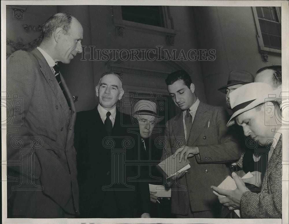 1941 Press Photo British Amb. Lord Halifax &amp; JM Keyenes in D.C. - nea91175-Historic Images