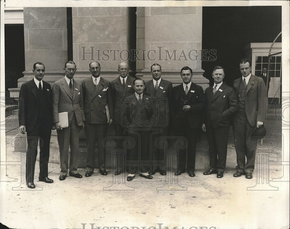 1930 Press Photo Allyn McIntyre &amp; New Officers of Natl. Advertizers Association - Historic Images