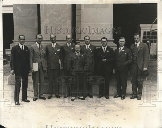 1930 Press Photo Allyn McIntyre & New Officers of Natl. Advertizers Association - Historic Images