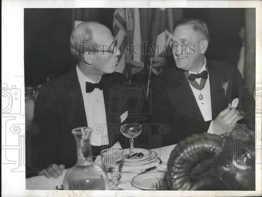 1943 Lord Halifax of Britain &amp; Merle Odgers of St Andrews society - Historic Images