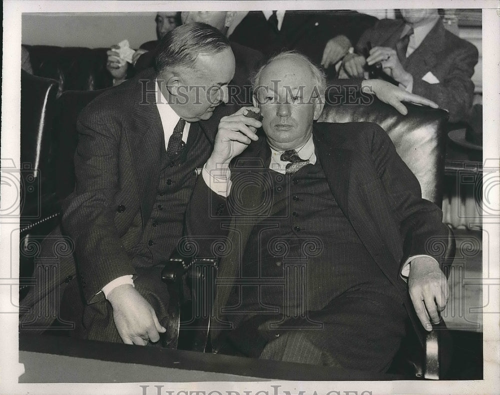 1939 Press Photo Representative Marvin Jones TX & Senator Harrison MS - Historic Images