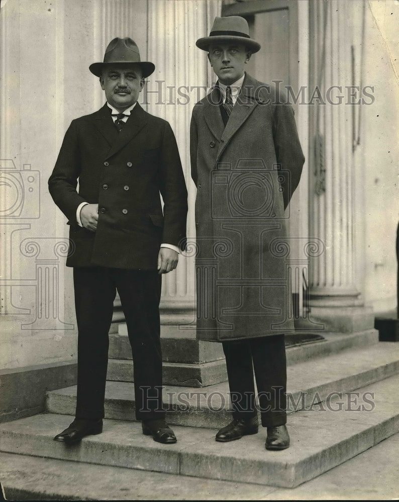 1925 Dr Fred Magedern, Sec of State Germany, Baron Leo Plessen - Historic Images